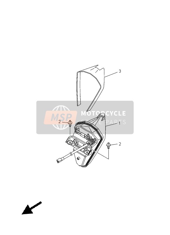 Yamaha XP500A 2014 Fanale Posteriore per un 2014 Yamaha XP500A